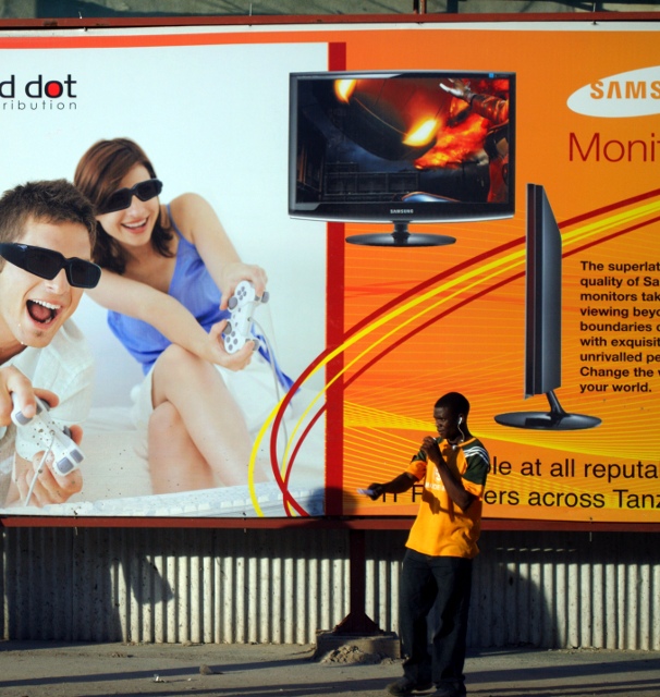 White-person ad with a resident